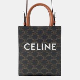 Celine: Коричневая сумка-шоппер 