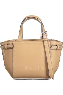 Calvin Klein: Коричневая сумка 