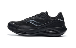 Saucony: Чёрные кроссовки 