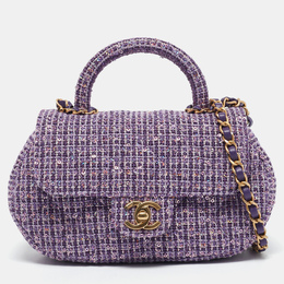 Chanel: Фиолетовая сумка 