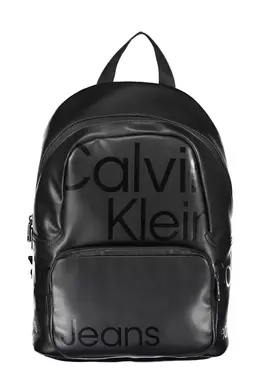 Calvin Klein: Чёрный рюкзак 