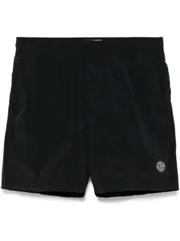 Stone Island: Чёрные шорты 