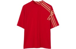 Burberry: Красная футболка 