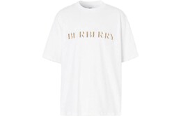 Burberry: Белая футболка 