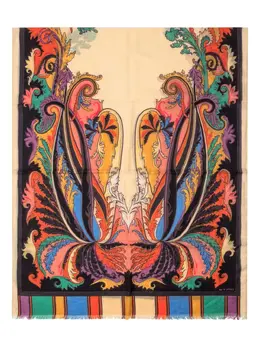 ETRO: Бежевый шарф 