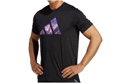 Adidas: Чёрная футболка 