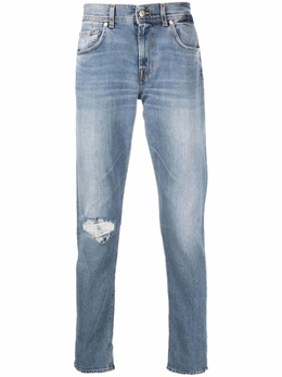 7 For All Mankind: Прямые джинсы 