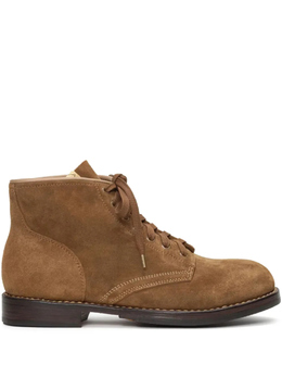 Visvim: Коричневые ботинки 