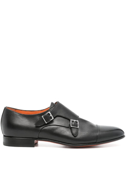 Santoni: Чёрные туфли 