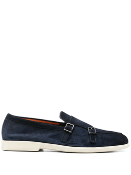 Santoni: Синие туфли 