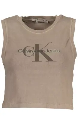 Calvin Klein: Коричневый топ 