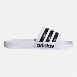 Adidas: Белые шлёпанцы  Adilette