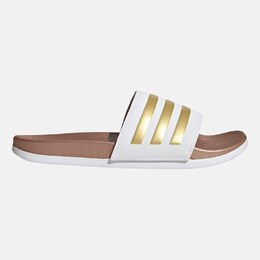Adidas: Белые шлёпанцы  Adilette
