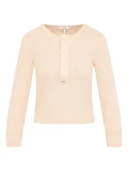 Chloé: Бежевая футболка 
