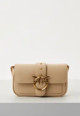 Pinko: Бежевая сумка 