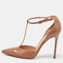 Gianvito Rossi: Бежевые туфли 