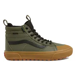 Vans: Зелёные кроссовки  Sk8-Hi