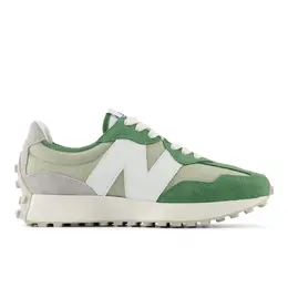 New Balance: Зелёные кроссовки  327