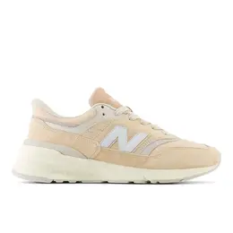 New Balance: Бежевые кроссовки 