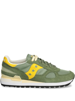 Saucony: Зелёные кроссовки 