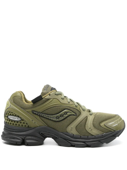 Saucony: Зелёные кроссовки 