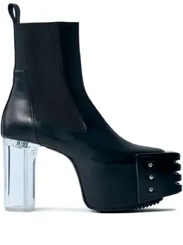 Rick Owens: Чёрные ботинки 