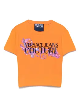 Versace Jeans Couture: Топ с принтом 