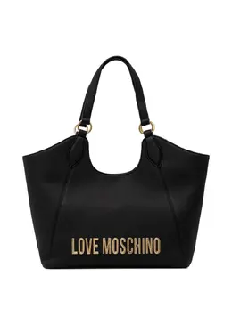 Love Moschino: Чёрная сумка-шоппер 