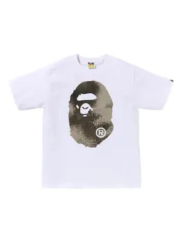 A BATHING APE®: Белая футболка 