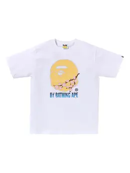 A BATHING APE®: Белая футболка 