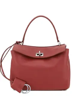 Balenciaga: Тёмная сумка-шоппер 