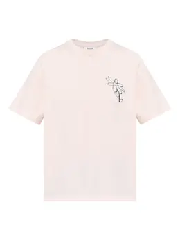 Maison Kitsuné: Розовая футболка 