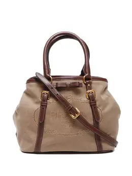 Prada Pre-Owned: Светлая сумка-шоппер 