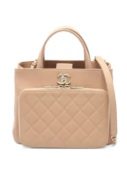 CHANEL Pre-Owned: Бежевая сумка 
