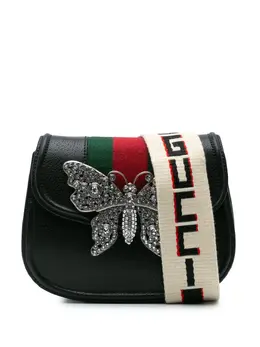 Gucci Pre-Owned: Чёрная сумка через плечо 