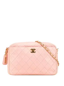 CHANEL Pre-Owned: Розовая сумка через плечо 
