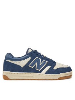New Balance: Синие кроссовки 
