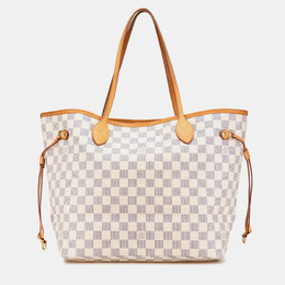 Louis Vuitton: Белая сумка  Neverfull MM