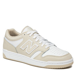 New Balance: Бежевые кроссовки 
