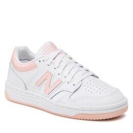 New Balance: Белые кроссовки 