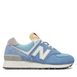 New Balance: Синие кроссовки 