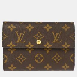 Louis Vuitton: Коричневый кошелёк 