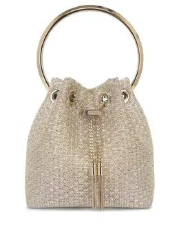 Jimmy Choo: Светлая сумка-шоппер  Bon Bon