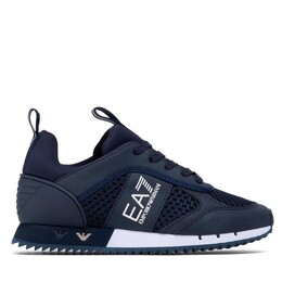 EA7 Emporio Armani: Синие кроссовки 