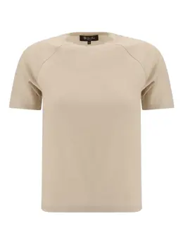Loro Piana: Бежевая футболка 