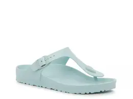 Birkenstock: Зелёные сандалии  Gizeh Eva