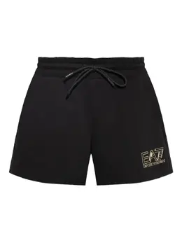 Ea7 Emporio Armani: Чёрные шорты 