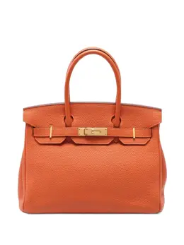Hermès Pre-Owned: Оранжевая сумка-шоппер 