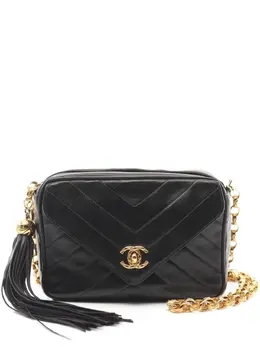 CHANEL Pre-Owned: Чёрная сумка 
