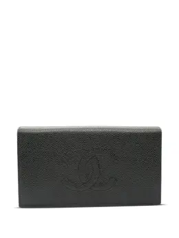 CHANEL Pre-Owned: Чёрный кошелёк 